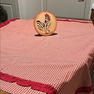 Red Gingham Tablecloth Vintage Final Sale